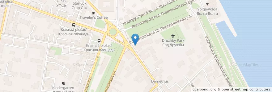 Mapa de ubicacion de Огни en Rusia, Distrito Federal Central, Óblast De Yaroslavl, Ярославский Район, Городской Округ Ярославль.
