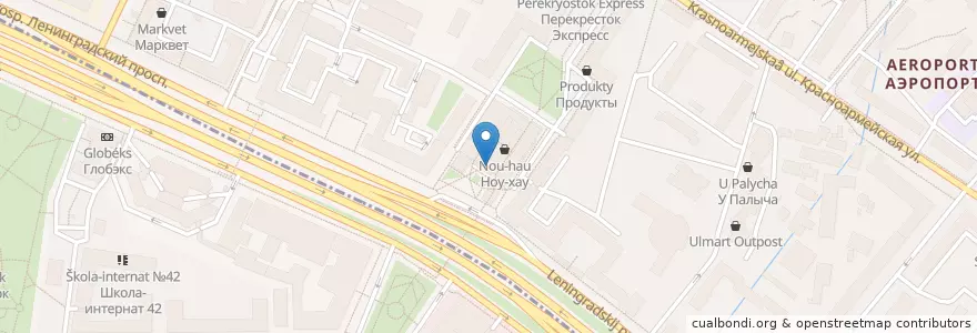 Mapa de ubicacion de Сбербанк en Rússia, Distrito Federal Central, Москва, Северный Административный Округ, Район Аэропорт.