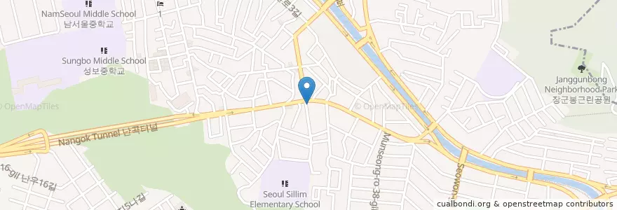 Mapa de ubicacion de 육감선생 en Coreia Do Sul, Seul, 관악구, 신원동.
