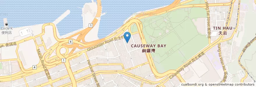 Mapa de ubicacion de COEDO Taproom en الصين, غوانغدونغ, هونغ كونغ, جزيرة هونغ كونغ, الأقاليم الجديدة, 灣仔區 Wan Chai District.