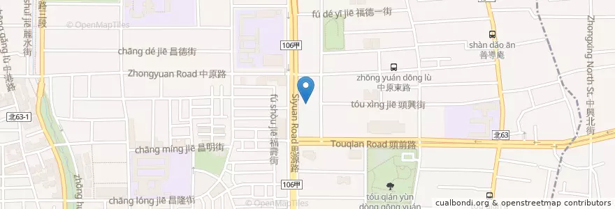 Mapa de ubicacion de Starbucks 星巴克 en Taiwan, 新北市, 新莊區.