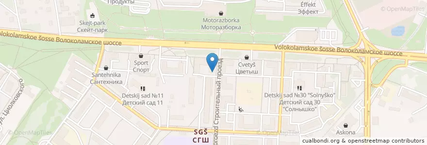 Mapa de ubicacion de Государственная аптека en Russia, Distretto Federale Centrale, Oblast' Di Mosca, Городской Округ Красногорск.