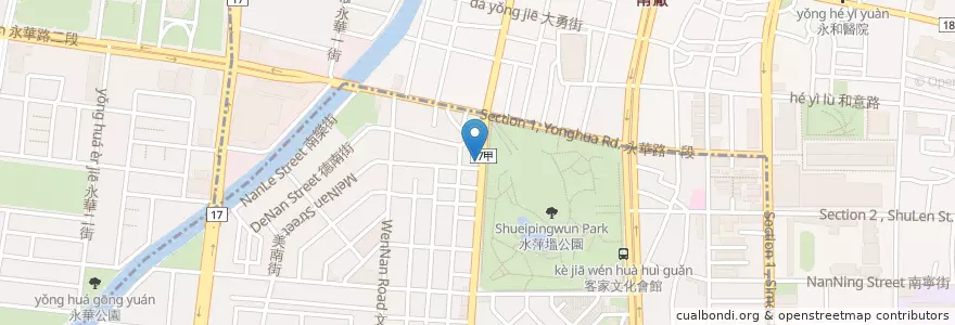 Mapa de ubicacion de 一本日式咖哩定食鍋物 en Taiwán, 臺南市, 中西區.