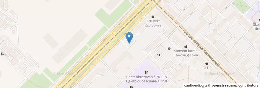 Mapa de ubicacion de ACHA en Rusya Federasyonu, Центральный Федеральный Округ, Москва, Ломоносовский Район.