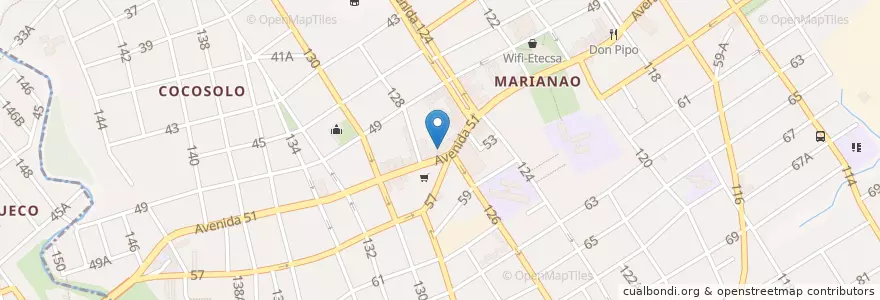 Mapa de ubicacion de Principal en 古巴, La Habana, Marianao.