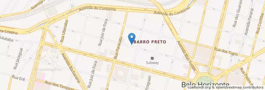 Mapa de ubicacion de Papo de anjo en Brasil, Região Sudeste, Minas Gerais, Região Geográfica Intermediária De Belo Horizonte, Região Metropolitana De Belo Horizonte, Microrregião Belo Horizonte, Belo Horizonte.