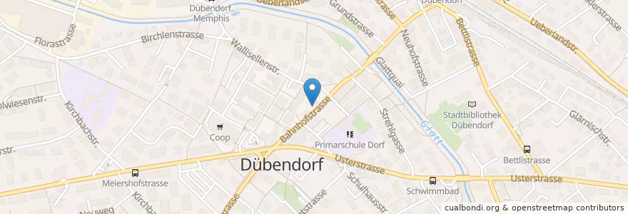 Mapa de ubicacion de A&A Fahrschule en Svizzera, Zurigo, Bezirk Uster, Dübendorf.