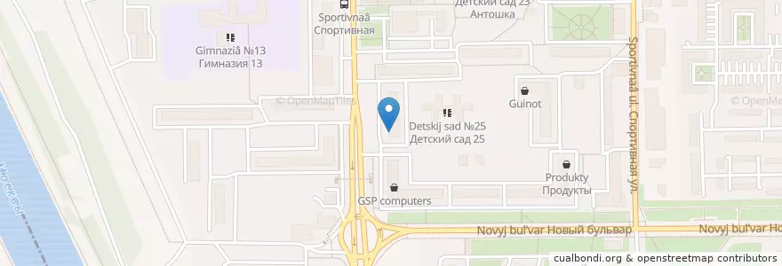 Mapa de ubicacion de Genyuk dental clinic en Rusland, Centraal Federaal District, Oblast Moskou, Городской Округ Долгопрудный.
