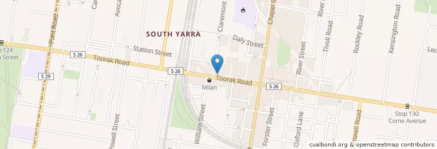 Mapa de ubicacion de Cinque 5 en 오스트레일리아, Victoria, City Of Stonnington.