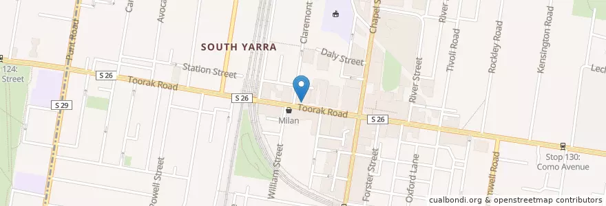 Mapa de ubicacion de Dineamic Food Store en Australië, Victoria, City Of Stonnington.