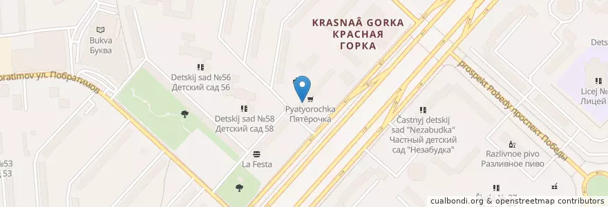 Mapa de ubicacion de ГорЗдрав en ロシア, 中央連邦管区, モスクワ州, Городской Округ Люберцы.