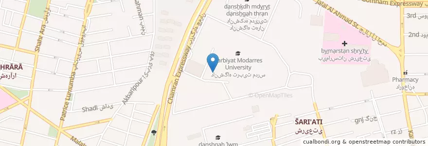 Mapa de ubicacion de سلف سرویس برادران en Iran, Tehran Province, Tehran County, Tehran, بخش مرکزی شهرستان تهران.
