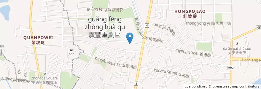 Mapa de ubicacion de 兆豐國際商業銀行 en تايوان, تاو يوان, 八德區.