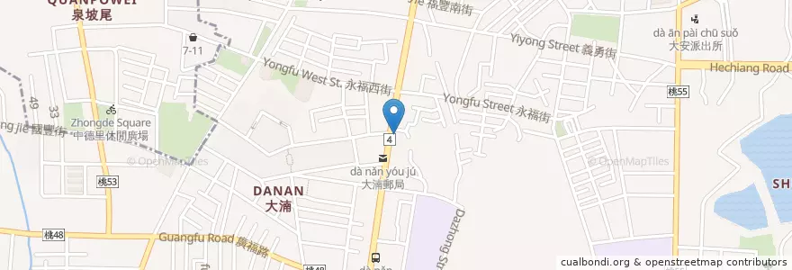 Mapa de ubicacion de 全球連鎖大藥局 en 臺灣, 桃園市, 八德區.