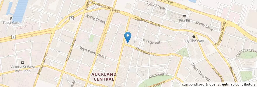 Mapa de ubicacion de Altezano Brothers en 뉴질랜드, Auckland, Waitematā.
