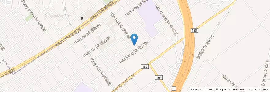 Mapa de ubicacion de 顏家涼品 en 臺灣, 高雄市, 鳳山區.