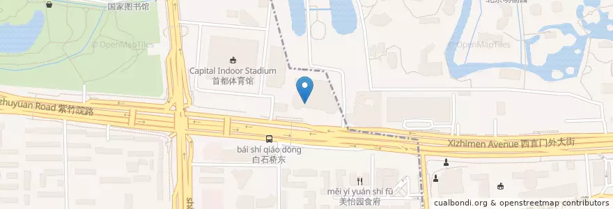Mapa de ubicacion de 肯德基 en China, Pekín, Hebei, 西城区.