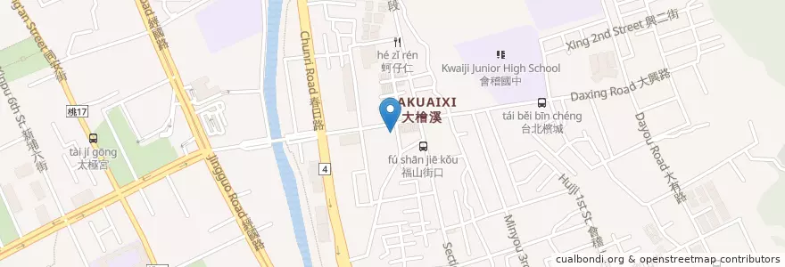 Mapa de ubicacion de 阿諾鹹酥雞 en Taiwan, 桃園市, 桃園區.