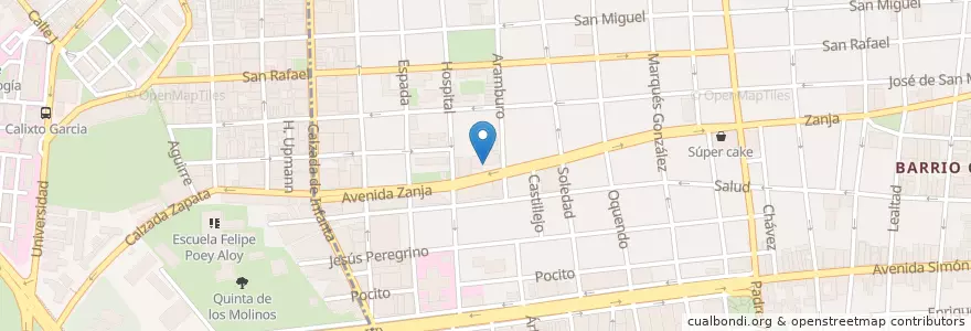 Mapa de ubicacion de Beca escuela nacional de danza en 쿠바, La Habana.
