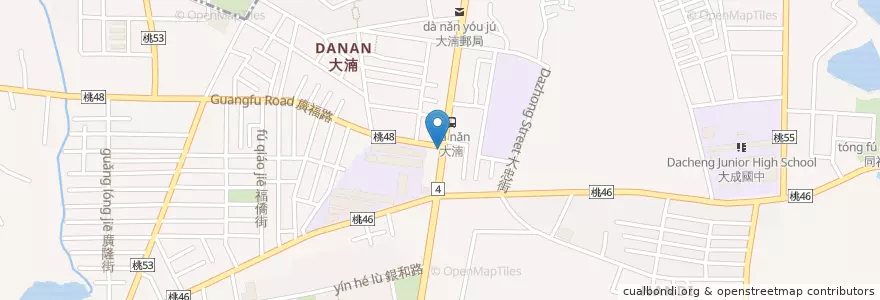 Mapa de ubicacion de 屈臣氏 en Taiwan, 桃園市, 八德區.