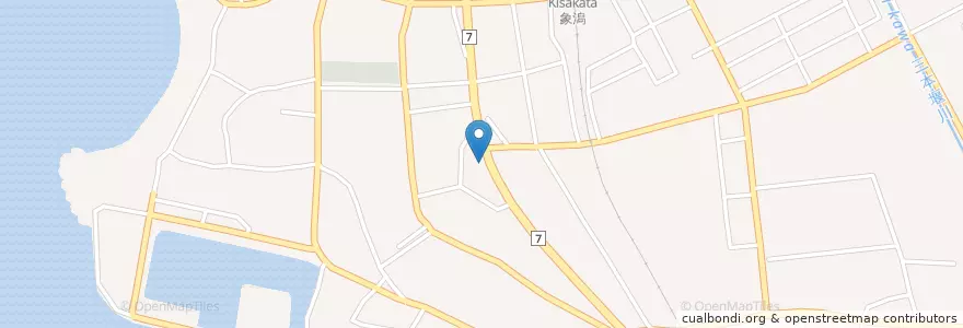 Mapa de ubicacion de 象潟調剤薬局 en Giappone, Prefettura Di Akita, にかほ市.