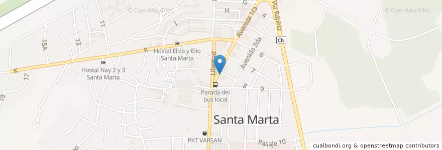 Mapa de ubicacion de El latino en كوبا, Matanzas, Cárdenas.