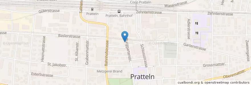 Mapa de ubicacion de City Grill en Schweiz, Basel-Landschaft, Bezirk Liestal, Pratteln.