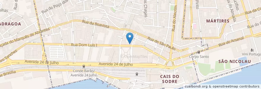 Mapa de ubicacion de OTTO - Pizza Al Mercato en Portogallo, Área Metropolitana De Lisboa, Lisbona, Grande Lisboa, Lisbona, Misericórdia.