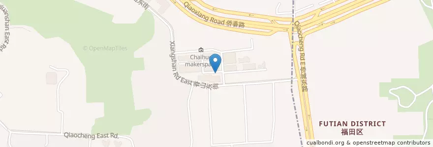 Mapa de ubicacion de A/T艺术餐厅 en China, Cantão, Shenzhen, 南山区, 沙河街道.