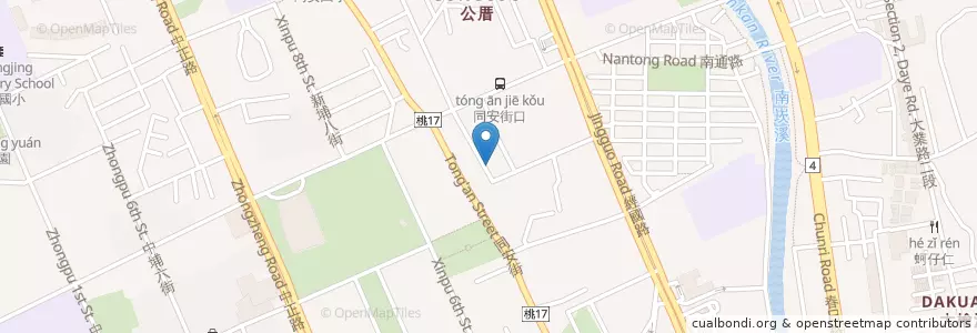 Mapa de ubicacion de Hop In Tap Room en 台湾, 桃園市, 桃園区.