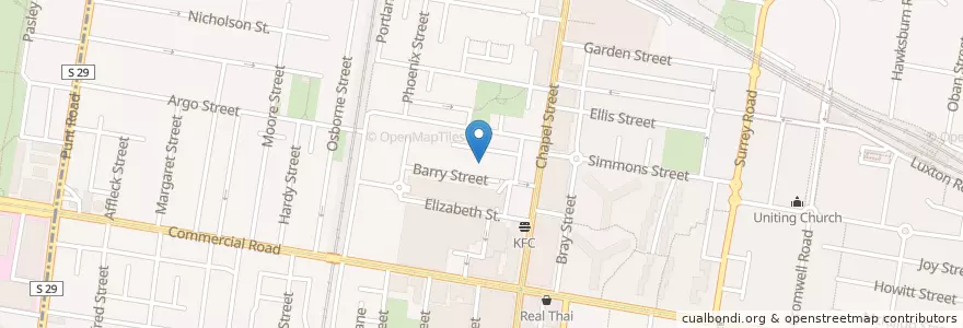 Mapa de ubicacion de Greek Orthodox Church of Sts Constantine and Helen en Austrália, Victoria, City Of Stonnington.