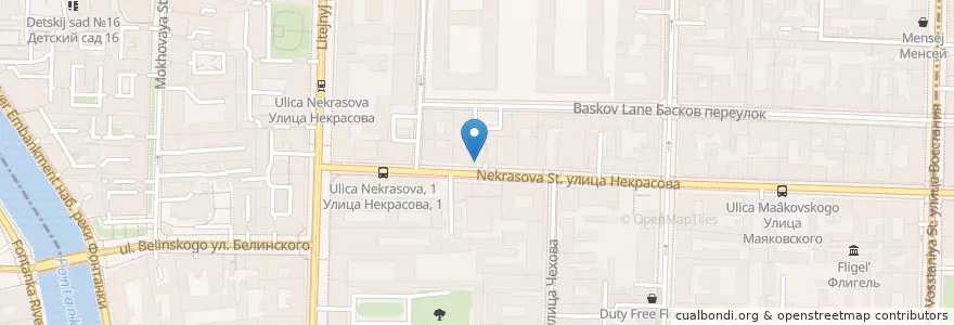 Mapa de ubicacion de Curry House en Russland, Föderationskreis Nordwest, Oblast Leningrad, Sankt Petersburg, Центральный Район, Литейный Округ.