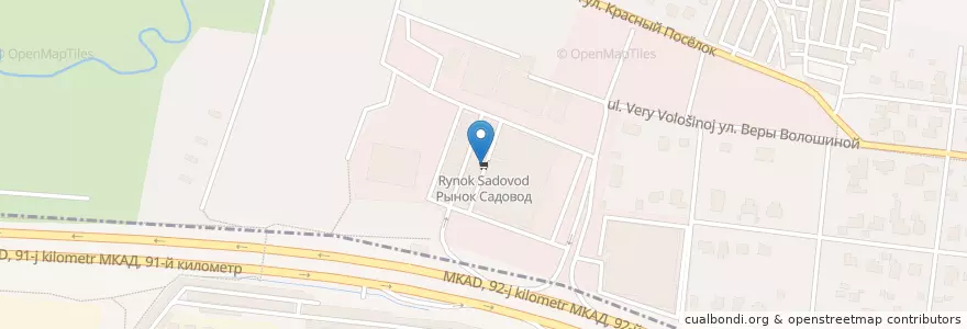 Mapa de ubicacion de Рынок Садовод en Russia, Distretto Federale Centrale, Oblast' Di Mosca, Городской Округ Мытищи.