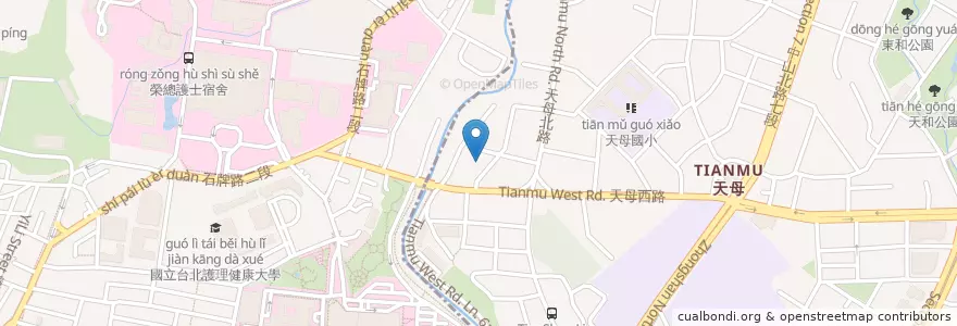 Mapa de ubicacion de 味覺本家 en Taiwan, Neu-Taipeh, Taipeh, Beitou.