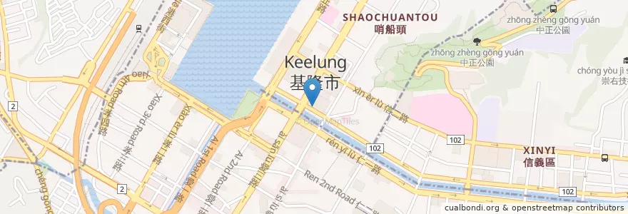 Mapa de ubicacion de 麥當勞 en Taiwan, 臺灣省, 基隆市, 仁愛區.