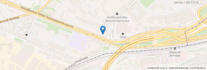 Mapa de ubicacion de Гриль en Russia, Distretto Federale Centrale, Москва, Северный Административный Округ, Хорошёвский Район.