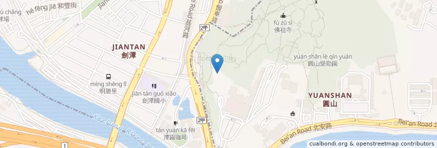 Mapa de ubicacion de 翠鳳廳 en تایوان, 新北市, تایپه, 士林區.