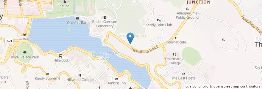 Mapa de ubicacion de Kandy Nursing Home en Seri-Lanca, මධ්‍යම පළාත, මහනුවර දිස්ත්‍රික්කය.