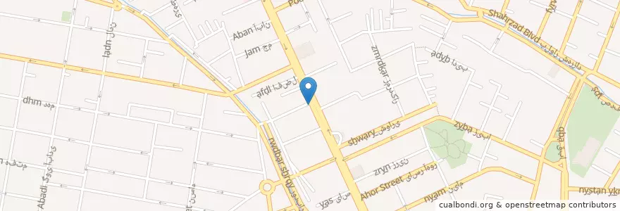 Mapa de ubicacion de بانک صادرات en Iran, Téhéran, شهرستان تهران, Téhéran, بخش مرکزی شهرستان تهران.