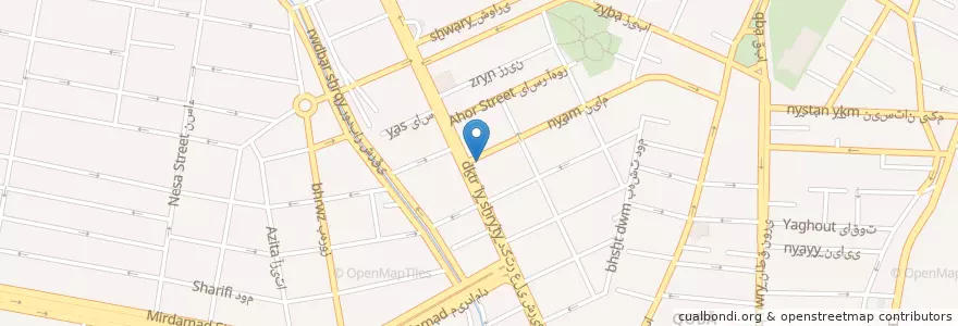 Mapa de ubicacion de داروخانه دکتر روشنی en ایران, استان تهران, شهرستان تهران, تهران, بخش مرکزی شهرستان تهران.