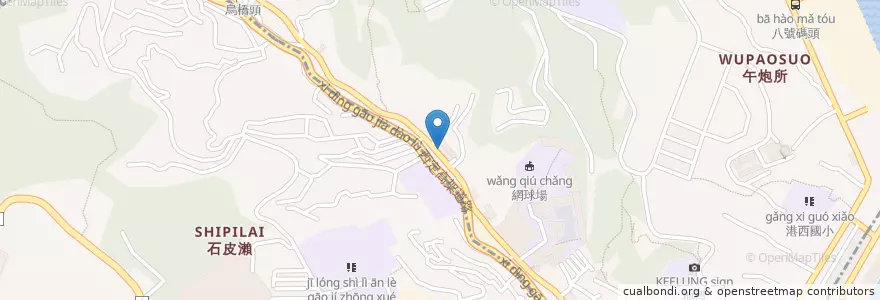 Mapa de ubicacion de 基隆市中山區圖書館 en Tayvan, 臺灣省, 基隆市, 中山區.