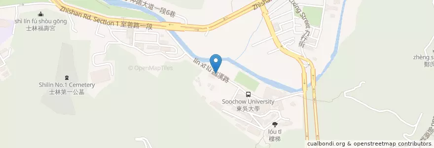 Mapa de ubicacion de 大樹下 en 台湾, 新北市, 台北市, 士林区.