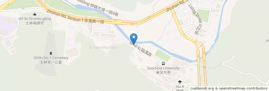 Mapa de ubicacion de 爆料雞排 en Taiwan, 新北市, Taipei, 士林區.