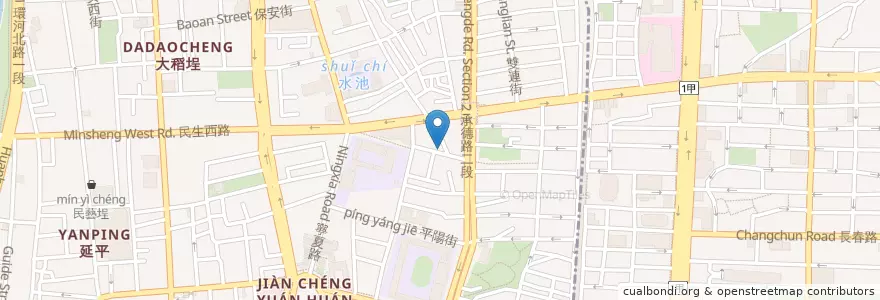 Mapa de ubicacion de 夏凱納生活診所 en Taïwan, Nouveau Taipei, Taipei, 大同區.