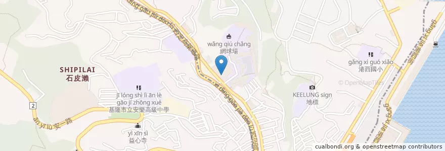 Mapa de ubicacion de 輔大聖心小學附設幼兒園 en 台湾, 台湾省, 基隆市, 中山区.