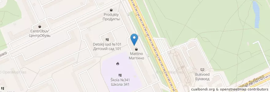 Mapa de ubicacion de Munhell en Rusia, Северо-Западный Федеральный Округ, Óblast De Leningrado, San Petersburgo, Невский Район, Невский Округ.