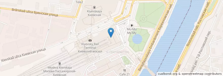 Mapa de ubicacion de Cofix en Rusya Federasyonu, Центральный Федеральный Округ, Москва, Центральный Административный Округ.
