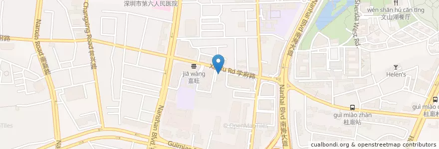 Mapa de ubicacion de 真功夫 en 中国, 広東省, 深セン市, 南山区, 南头街道.