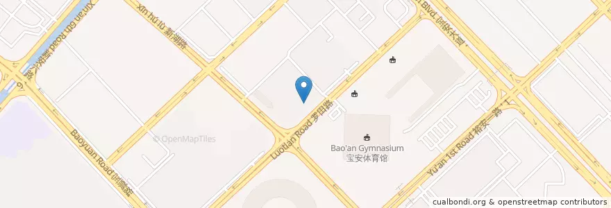 Mapa de ubicacion de 味千拉面 en Çin, Guangdong, Shenzhen, 宝安区.