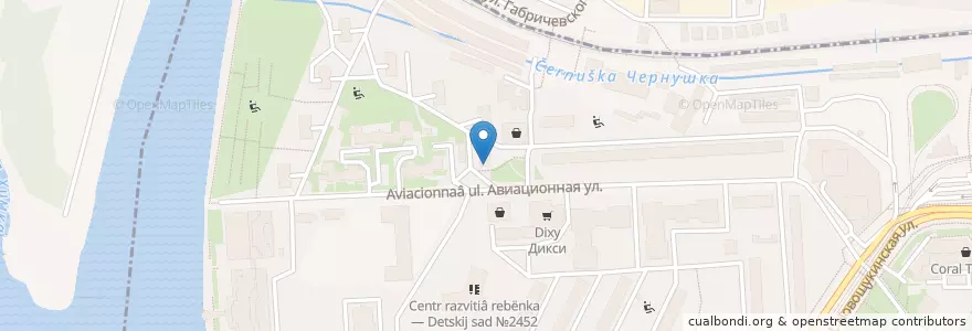 Mapa de ubicacion de Ригла en Russie, District Fédéral Central, Moscou, Северо-Западный Административный Округ, Район Щукино.